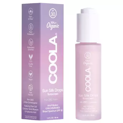 Сонцезахисні краплі для обличчя SPF 30 COOLA Sun Silk Drops Organic Face Sunscreen Full Spectrum 360