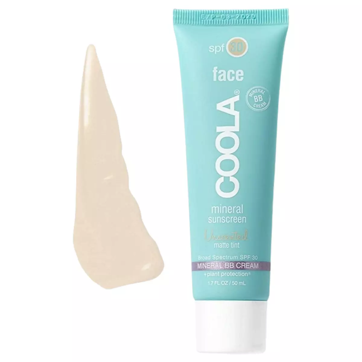 Сонцезахисний матуючий крем для обличчя з тоном SPF 30 COOLA Face Mineral Matte Tint Suncreen Unscented