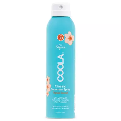 Сонцезахисний спрей для тіла Тропічний кокос SPF 30 COOLA Classic Body Sunscreen Spray Tropical Coconut