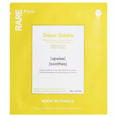 Успокаивающая маска для лица с витамином Е и экстрактом арники RARE Paris Tresor Solaire Soothing Face Mask