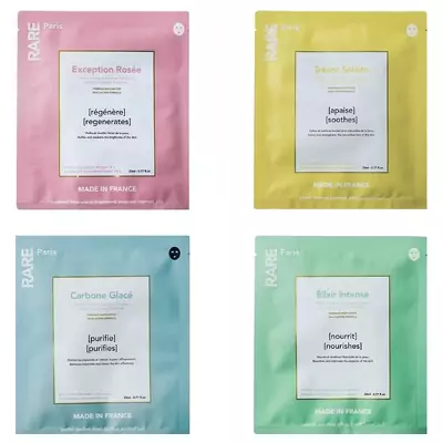 Набор из четырех масок для лица в прозрачном боксе RARE Paris Box of 4 Face Mask