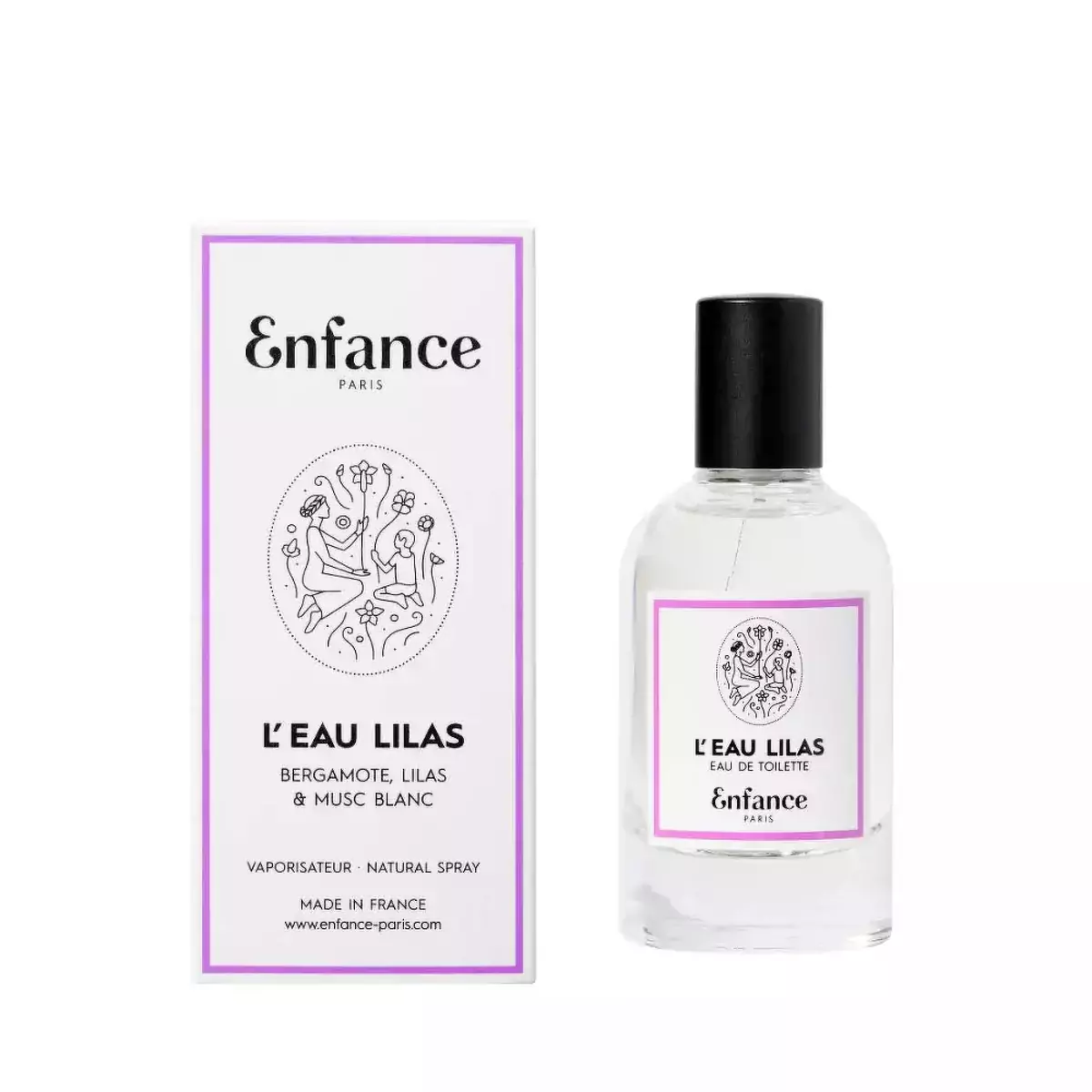 Туалетна вода з ароматом бергамоту, бузку, білого мускусу Enfance Paris Eau de Toilette Bergamote, Lilas, Musc Blanc