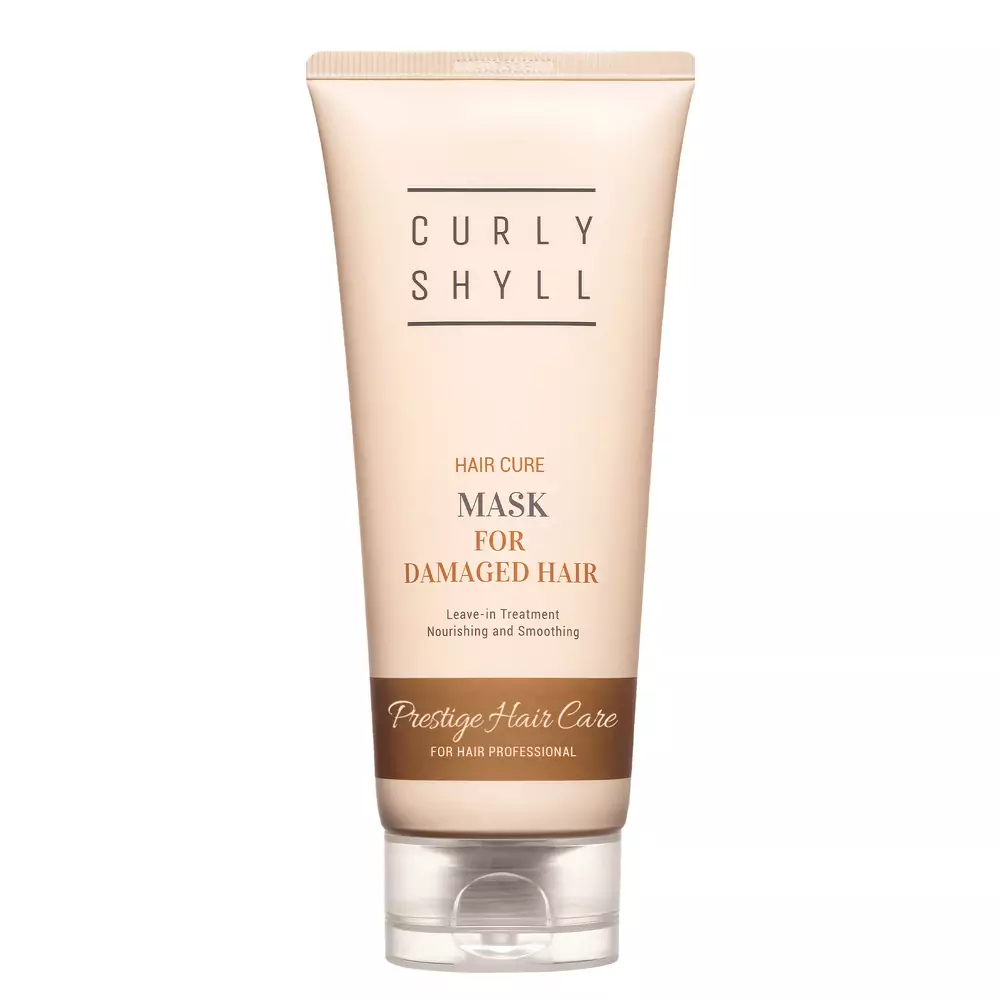 Незмивна відновлююча термозахисна маска для пошкодженого волосся CURLY SHYLL Hair Cure Mask
