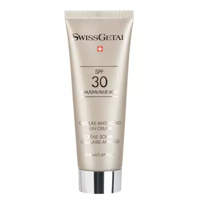 Сонцезахисний антивіковий крем для обличчя SPF 30 SwissGetal Cellular Anti-Aging Sun Cream SPF 30